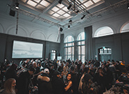people attending a corporate conference